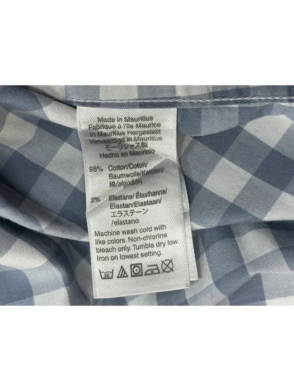 J Crew Classic Flex Washed Check Button Up Shirt Gray Mens M